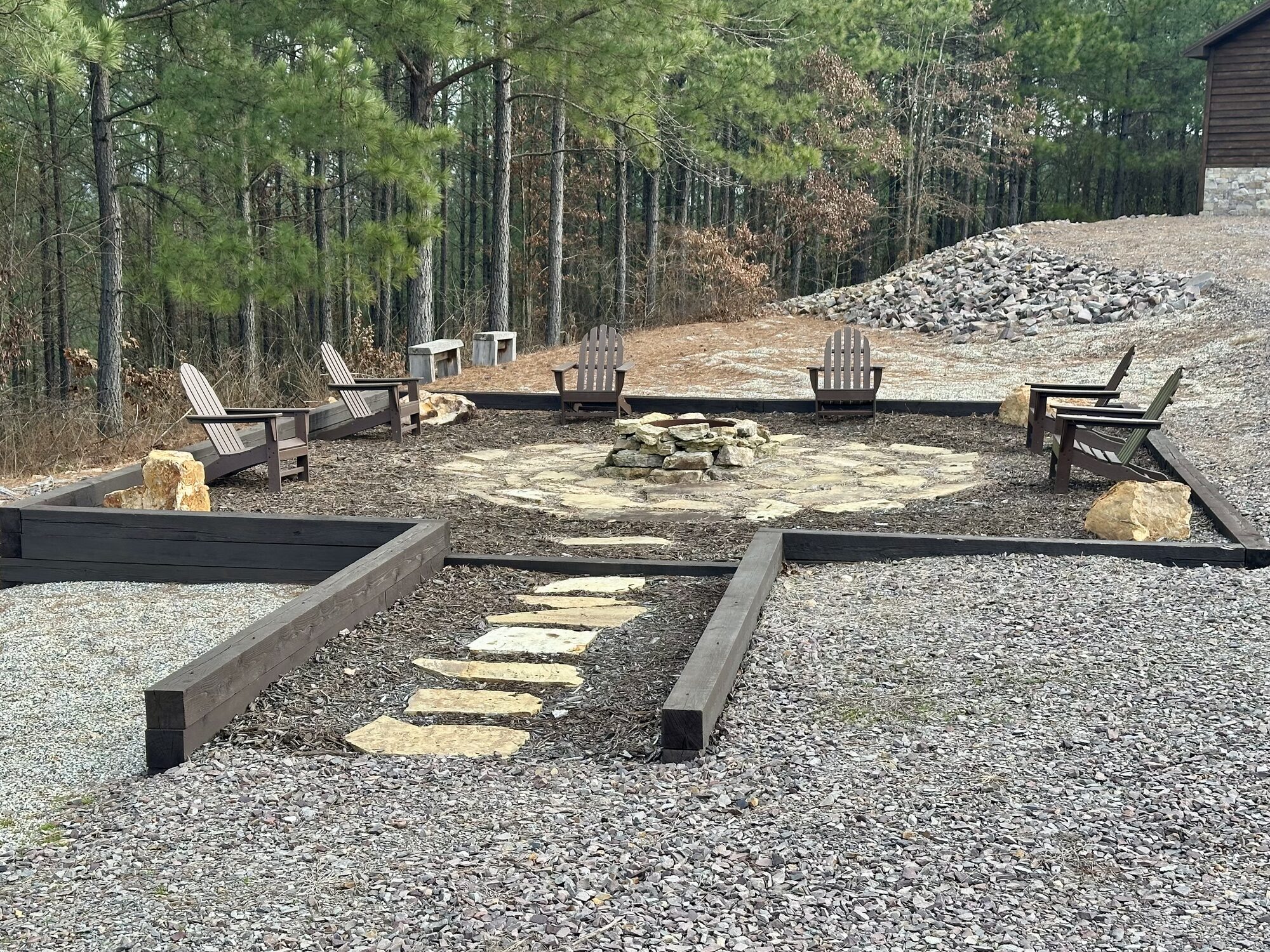 Wooded trail near the property