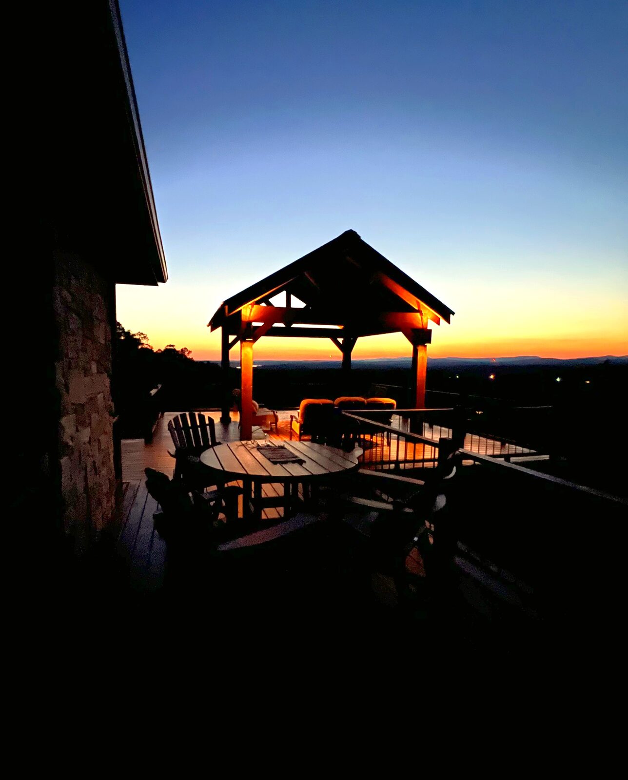 Sunset on the mountain — Mack Mountain Lodge